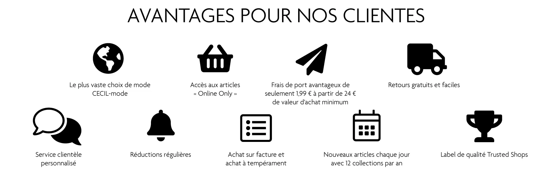 Avantages pour les clients